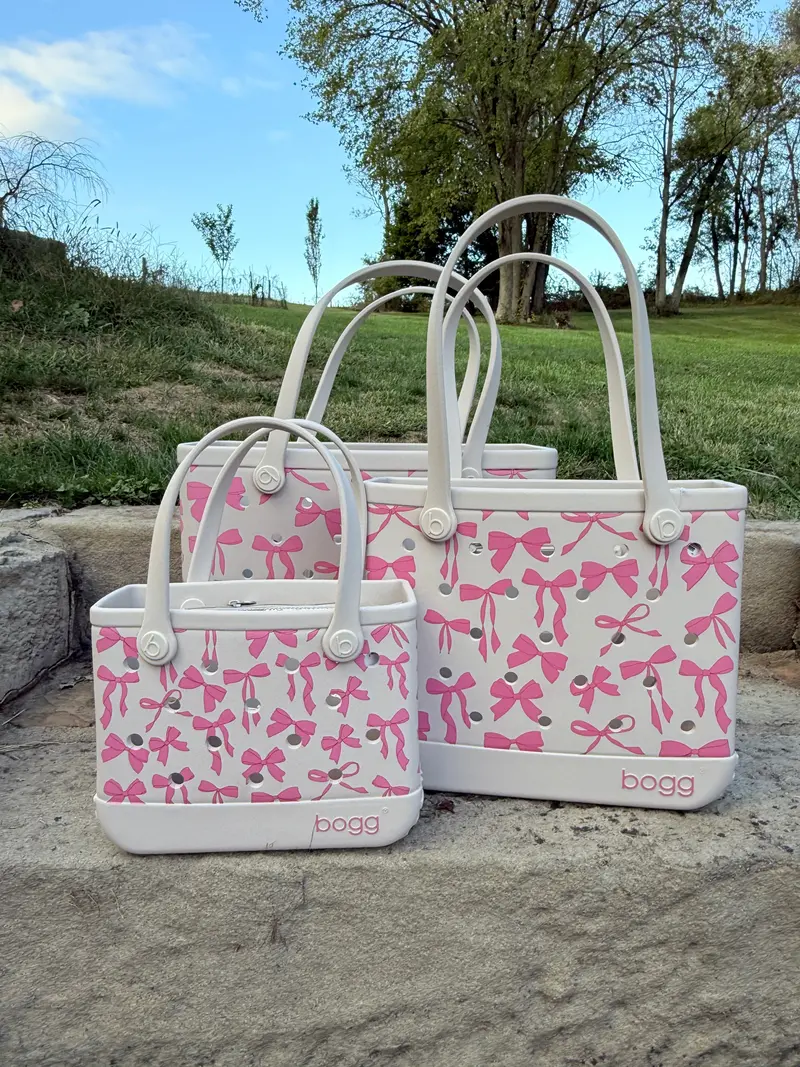 Bogg Bag Original Tote Featuring Rosé Ribbon Detailing