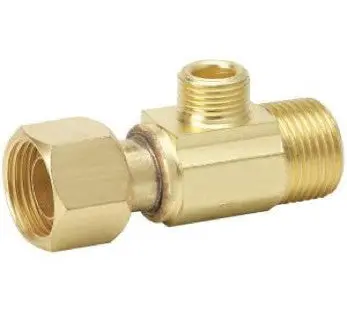 Brass T-Valve Fitting for Bidet Installation