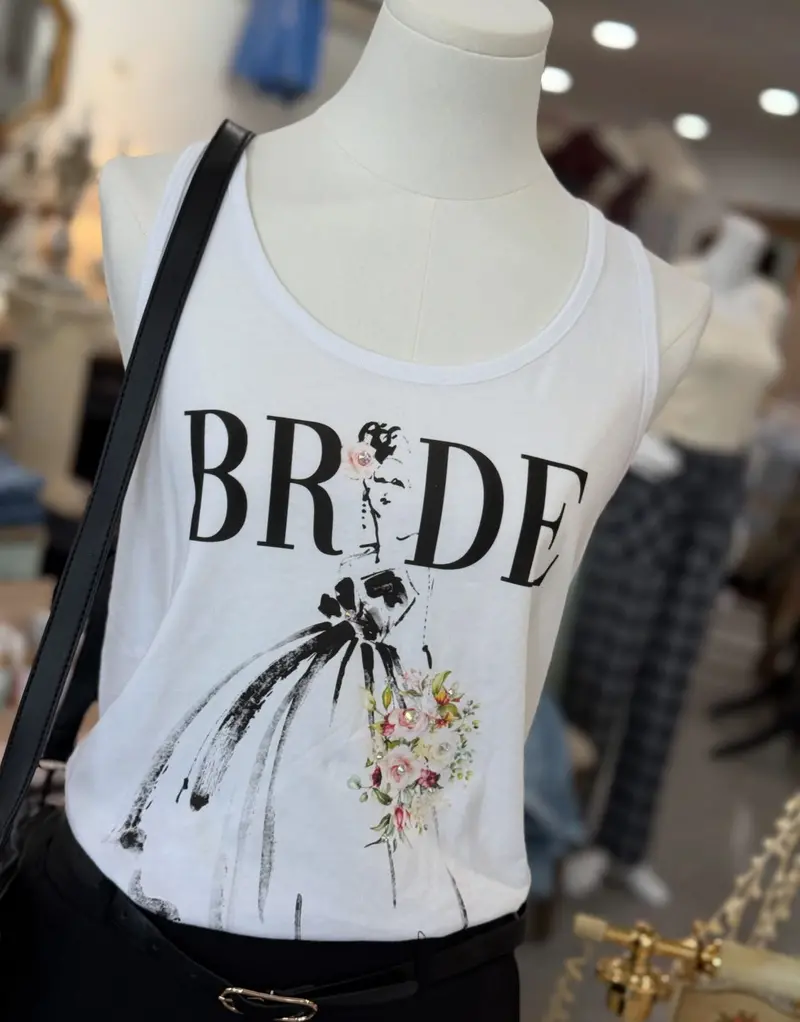 Bride Fashion Sketch Racerback Tank – Bella Canvas Softstyle