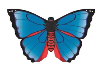 Butterflys Lightweight Nylon Kite – Easy-Flight Outdoor Toy