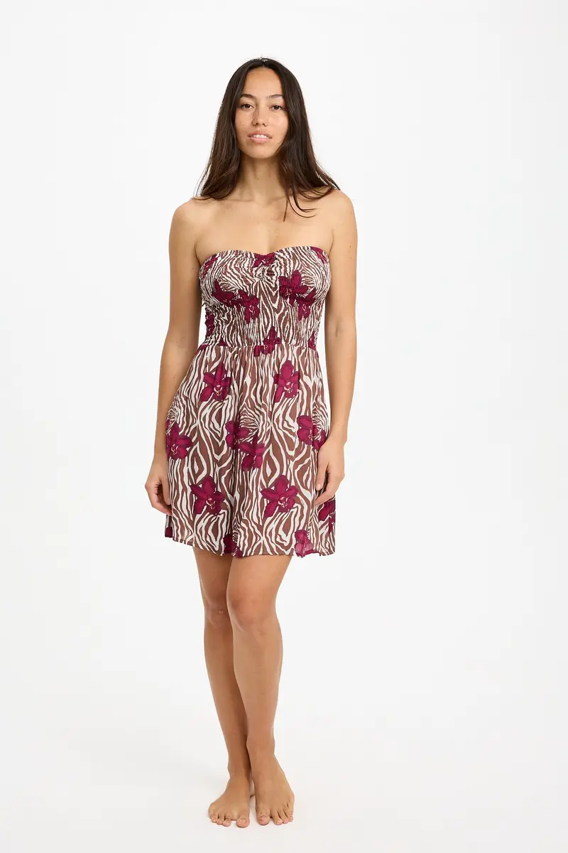 Caitie Mini Dress 2.0 in Diva Pattern