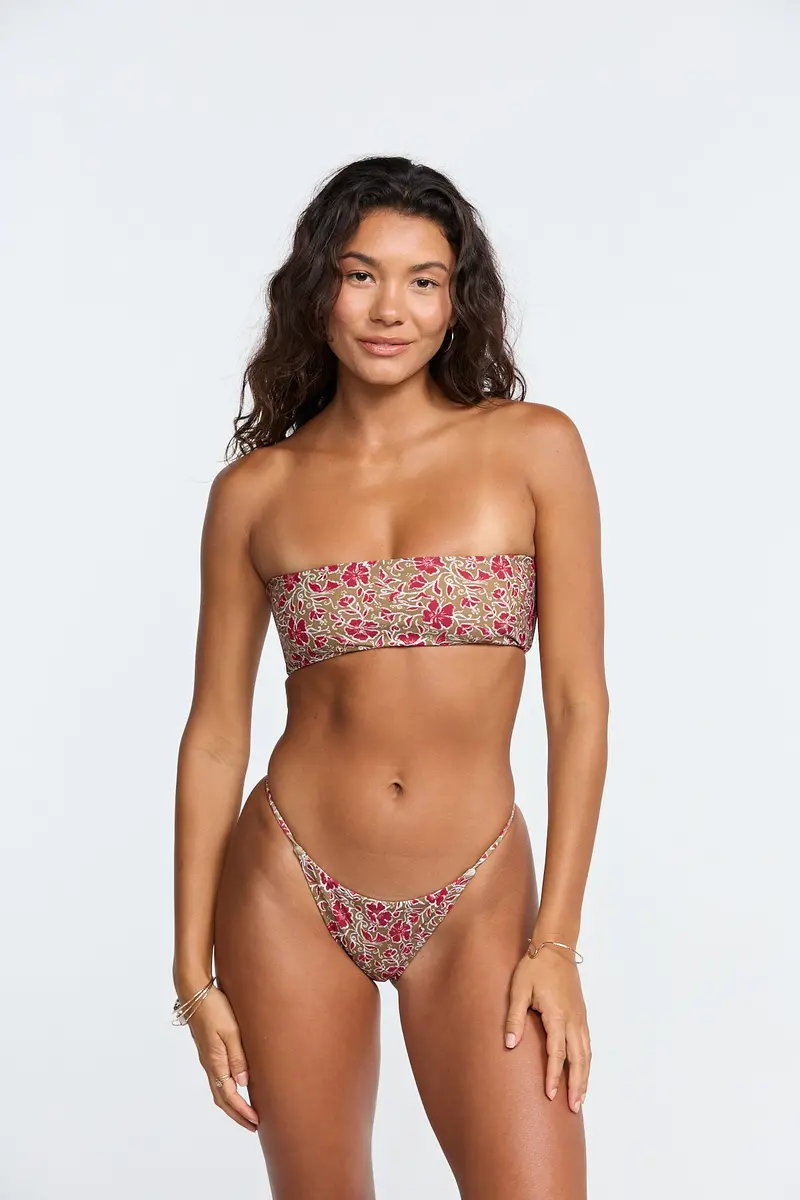 Canggu Cropped Top in Eden Print