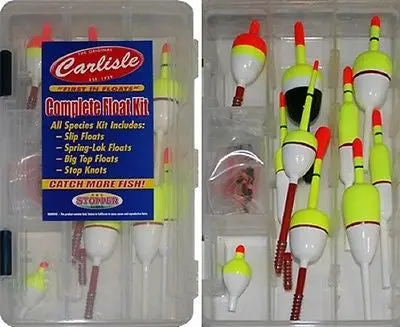 Carlisle FKSP-CA25 Multi-Style Fishing Float Kit – Slip, Spring-Lok & Big Top