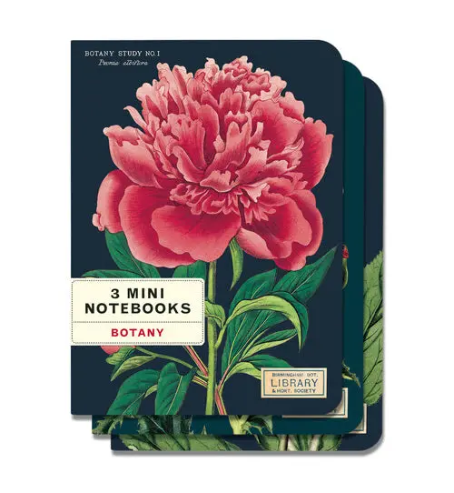 Cavallini Papers & Co. Set of Three Mini Illustrated Notebooks