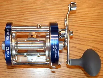 CL90a 3-Bearing Baitcast Reel for Trolling and Casting Applications
