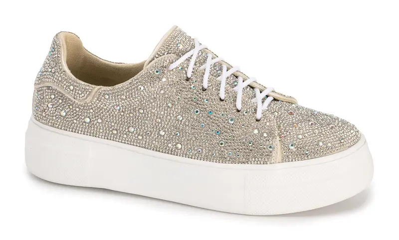 Colorful Bedazzled Casual Sneakers