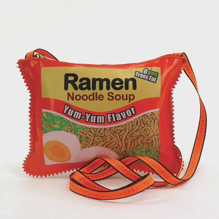 Comeco Ramen-Print Crossbody Bag – Playful Japanese-Inspired Mini Bag