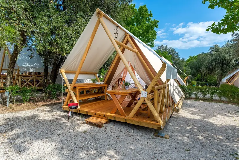 Compact Safari Tent Nook for Cozy Outdoor Living