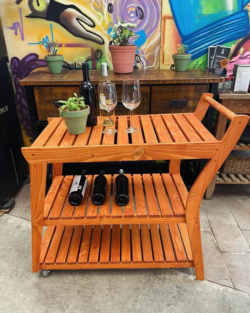 Contemporary Outdoor Bar Cart