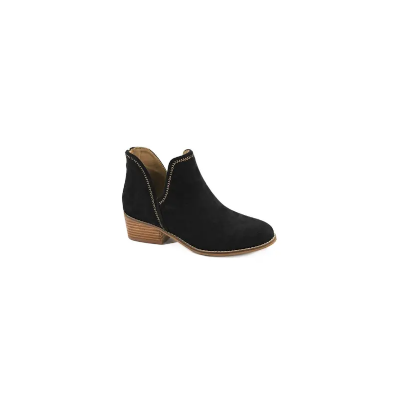 Corkys Bluffin Black Faux Suede Ankle Boot – Boutique Western Accent