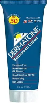 Dermatone SPF 50 Sunscreen Tube – 4 oz Protective Lip & Skin Formula