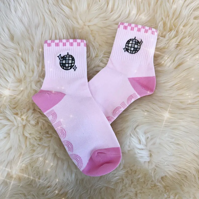 Disco Ball Mushroom Socks – Fun Stocking Stuffer