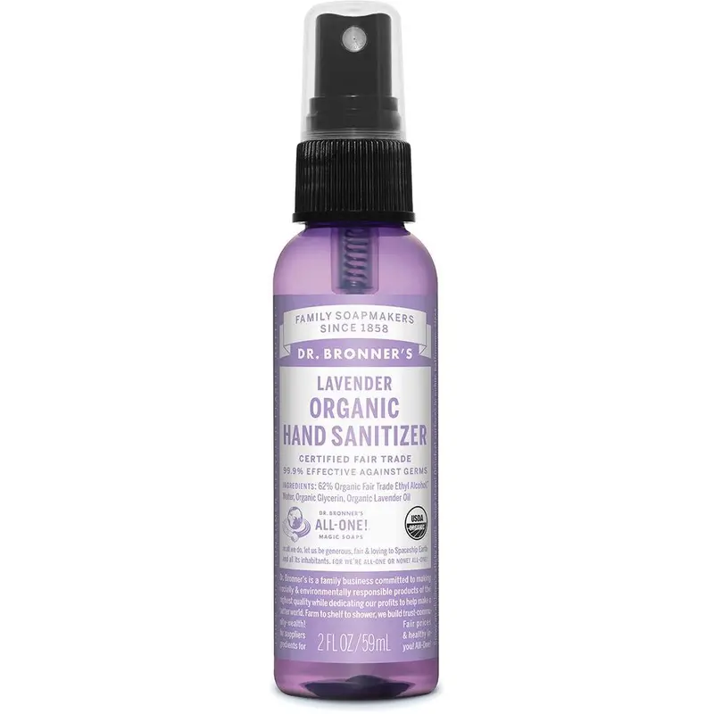 Dr. Bronner’s Organic Alcohol-Free Hand Sanitizer – Gentle Foaming Formula