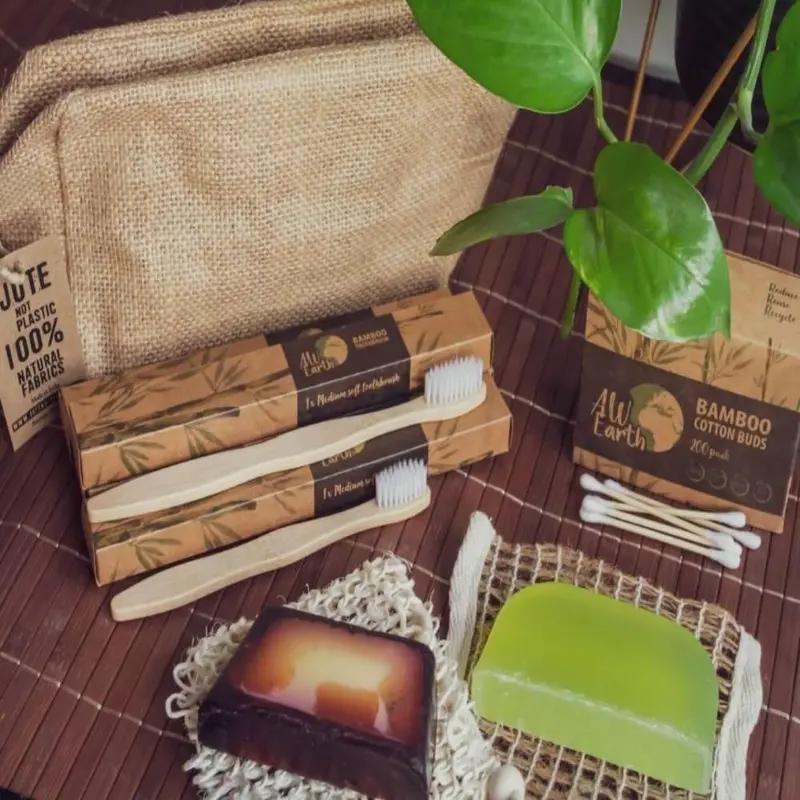 Eco-Conscious Travel Wash Kit with Refillable Bottles