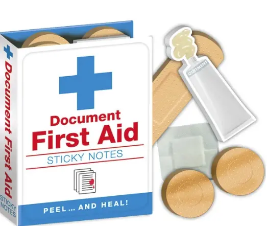 Emergency First Aid Sticky Note Set