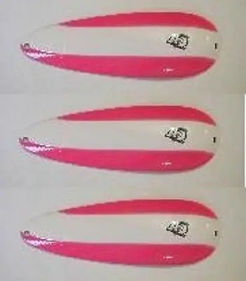 Eppinger 3-Rockt Dardevle Pink & White Spoon Lure – 1.75 oz, 3.625″ x 1.25″, Model 0H-270
