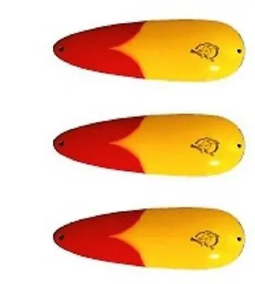 Eppinger Big Ed Yellow & Red Chunk Spoon Lure – 7/8 oz, 5.75″, Model 37-42
