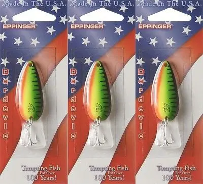 Eppinger Dardevle Hot Mackerel Spoon Lure – 1/4 oz, 9-58
