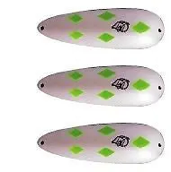 Eppinger Dardevle IMP Klicker Green Diamond Spoon Lure – 2/5 oz, 2.25″ × 0.875″, Pack of 3