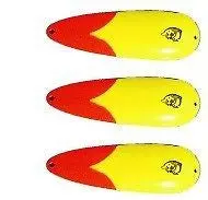 Eppinger Dardevlet Chartreuse/Orange Spoon Lure – 3/4 oz, 2 7/8″, Model 1-329