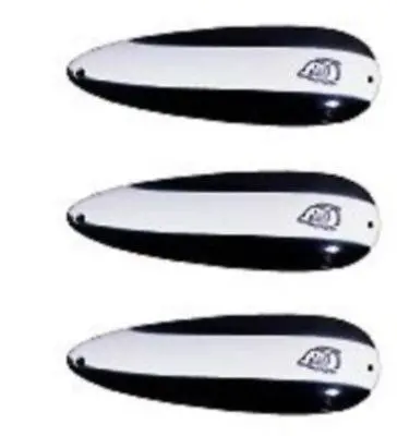 Eppinger Devle Dog Pup Black & White Mini Spoon Lure – 0.25 oz, 1.625″