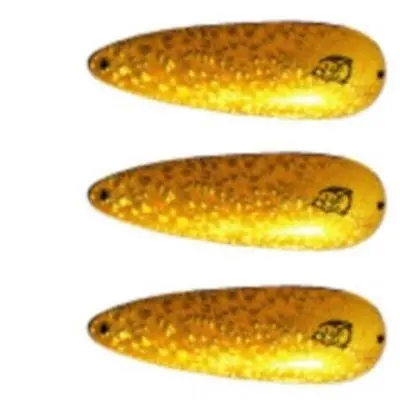Eppinger Devle Dog Pup Brass Crystal Spoon – 0.25 oz, 1.625″ Fishing Lure, Model 52-5