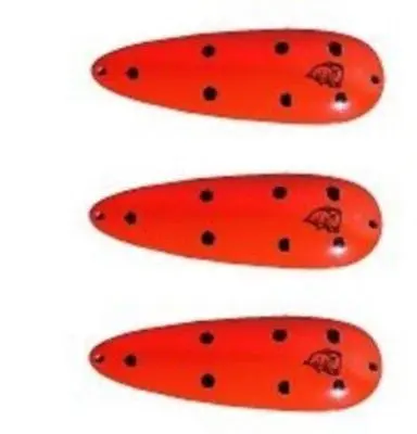 Eppinger Devle Dog Rok’t Orange Potato Spoon Lures – 0.67 oz, 2.125″, Model 54H-20