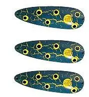 Eppinger Huskie Devle Crackle Frog Texture Spoon Lure – 3.25 oz, 5.5″