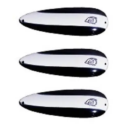 Eppinger Huskie Junior Black/White Spoon Lure – 2 oz, 4.5″ (Model 7-3)