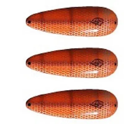 Eppinger Huskie Junior Orange/Brown Pike Spoon Lure – 2 oz, 4.5″, Variant 7-34