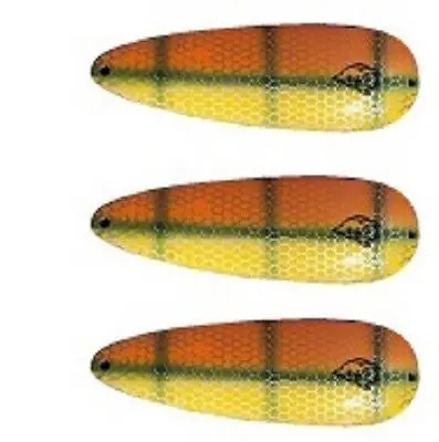 Eppinger Rok’t Dardevle Orange/Green Scale Spoon Lure – 1.75 oz, 3.625″ × 1.25″, Model 0H-36