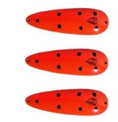 Eppinger Rok’t Dardevle Orange Potato Bug Spoon Lure – 1.75 oz, 3.625″ × 1.25″, Model 0H-20