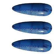 Eppinger Rokt Devlet Blue Herring Spoon Lure – 3-Pack, 1.25 oz, 2.25″, Model 11-32