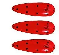 Eppinger Rokt Devlet Orange/Black Dot Pattern Spoons (3-Pack) – 1.25 oz, 2.25″, Model 11-50