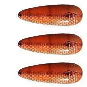 Eppinger Rok’t IMP Orange/Brown Scale Spoon Lure – 3/4 oz, 2.25″, 3-Pack