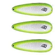 Eppinger Rok’t IMP Scale White-Green Spoon Lure – 3/4 oz, 2.25″, Model 12-75