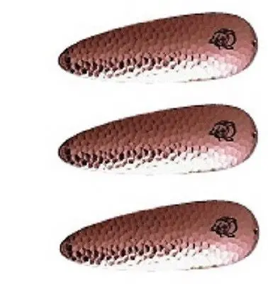 Eppinger Seadevle Hammered Copper Spoon Lure Pack – 3-Pack, 3 oz Each, 5.75″, Size 60-64