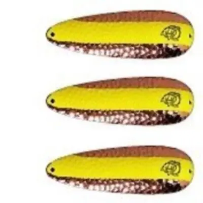 Eppinger Seadevle Spoon Lure – Copper Chartreuse Finish, 3 oz, 5.75″
