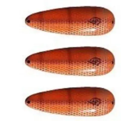 Eppinger Three Seadevle Pike Spoon – Orange/Brown, 3 oz, 5.75″, Model 60-37