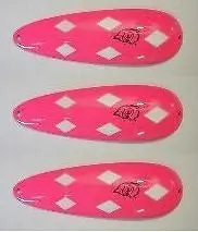 Eppinger Troll Devle Pink-White Spoon Lures – 3-Pack, 1.5 oz, 4.5″, Model 63-271