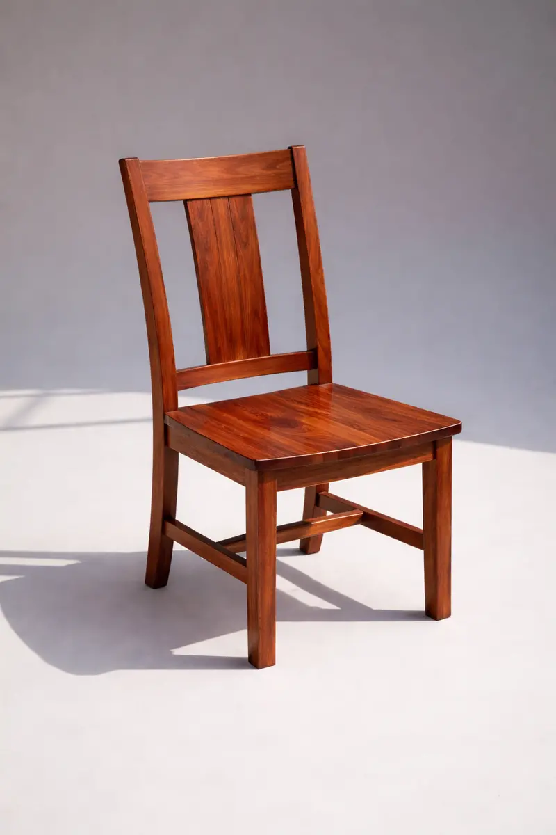 Farmhouse-Style Redwood Dining Chair