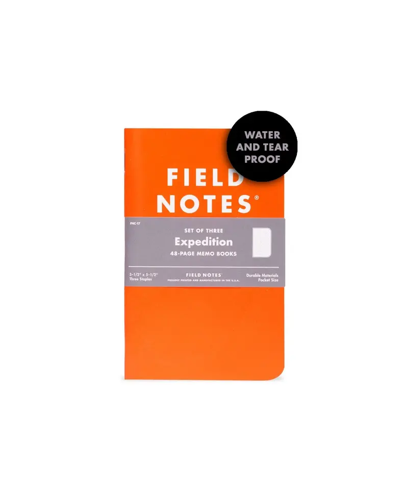 Field Notes Expedition Edition – 3-Pack Rugged Outdoor-Themed Notebooks