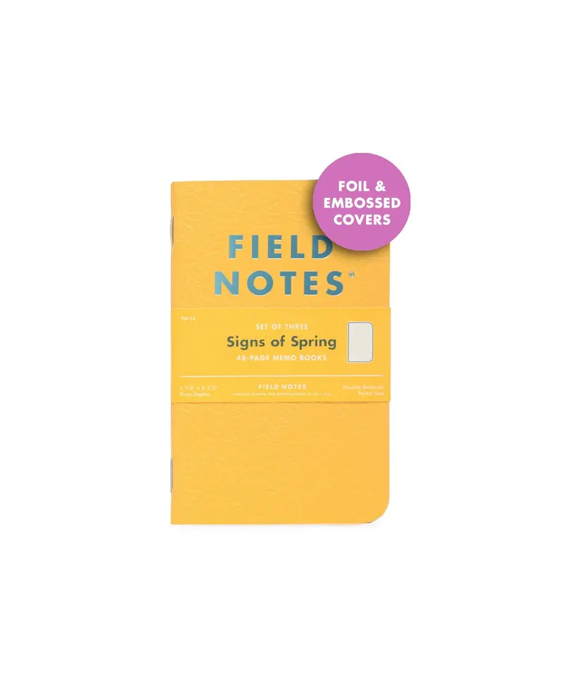 Field Notes Signs of Spring Triple-Pack – Seasonal Illustrated Notebooks