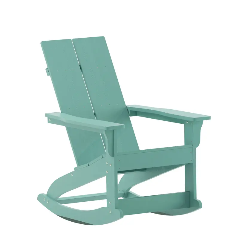 Finn Adirondack Rocking Chair – All-Weather Poly Resin with Stainless Hardware