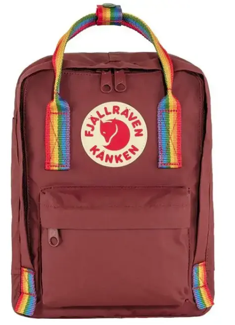 Fjällräven Kånken Rainbow Mini Backpack – Compact Colorful Daypack for Kids or Adults