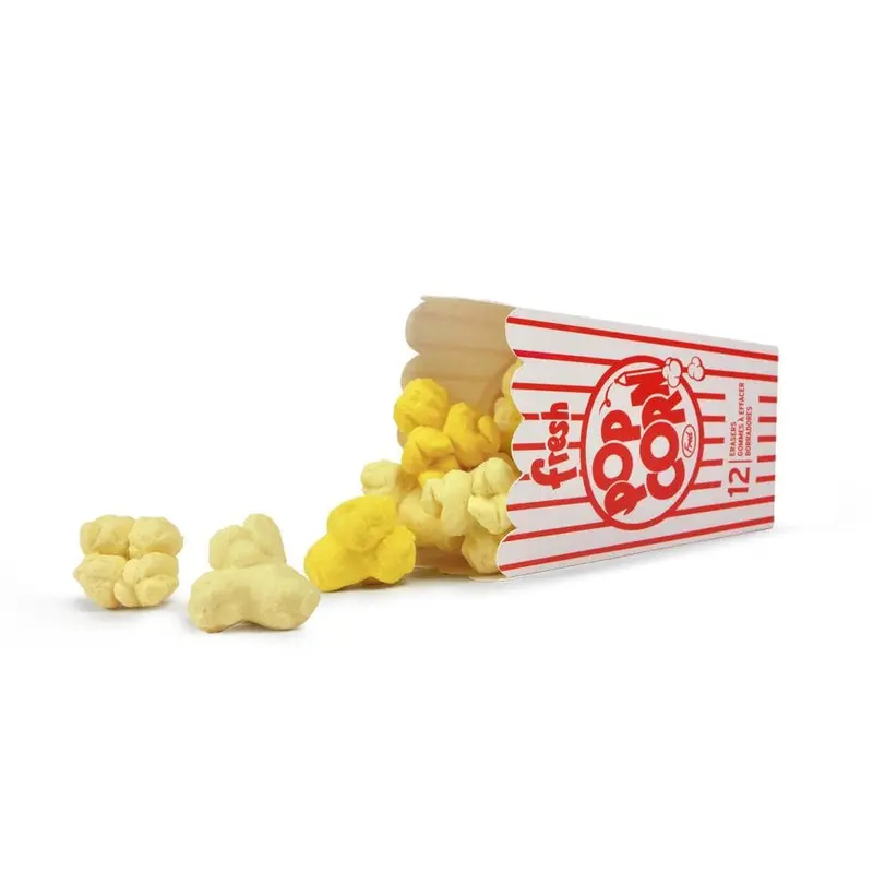 Fred Fresh Popcorn-Shaped Erasers for Kids and Students