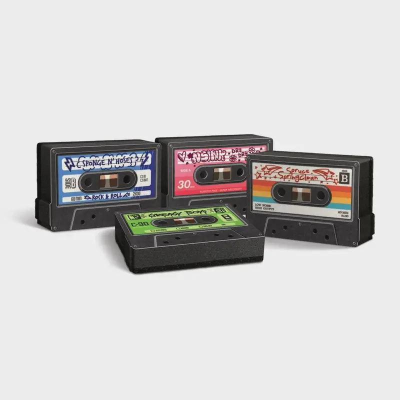 Fred Mix Tapes Silicone Dishwashing Sponges