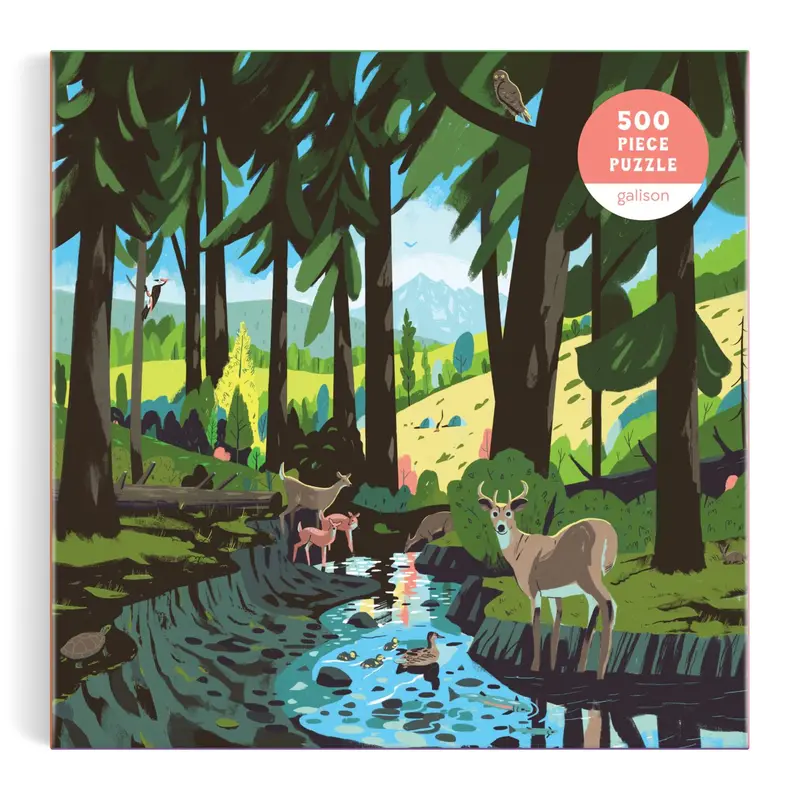 Galison Woodland Pass Jigsaw Puzzle – 500-Piece Nature Scene