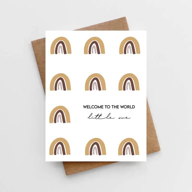Gentle ‘Welcome to the World, Little One’ Newborn Card