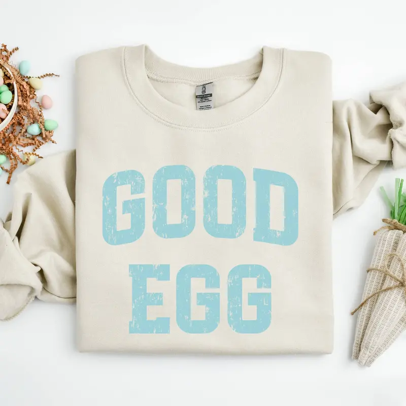 Good Egg Crewneck Sweatshirt – Easter-Themed Casual Pullover